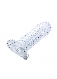 Прозрачная насадка на фаллос с закрытой головкой - 14 см. - Baile - во Владикавказе купить с доставкой