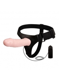 Полый страпон на трусиках с вибрацией и выносным пультом управления - 17 см. - Baile - купить с доставкой во Владикавказе