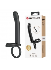 Черная насадка для двойного проникновения Moses - Baile - купить с доставкой во Владикавказе