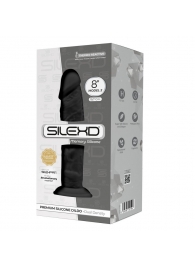 Черный фаллоимитатор на присоске Model 2 - 19,7 см. - Adrien Lastic