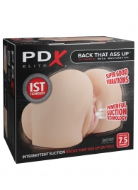 Телесный мастурбатор-полуторс с вибрацией и эффектом всасывания Back That Ass Up - Pipedream - во Владикавказе купить с доставкой