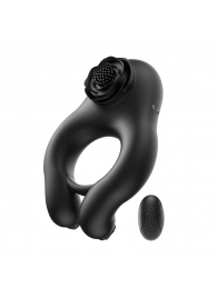 Черное эрекционное кольцо Abe с пультом ДУ - BeYourLover - во Владикавказе купить с доставкой