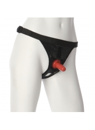 Трусики со штырьком для фиксации насадок Ultra Harness with Plug - Doc Johnson - купить с доставкой во Владикавказе