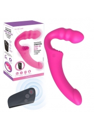 Розовый безремневой страпон Straples Strap-On Dildo - Erokay - купить с доставкой во Владикавказе