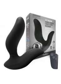 Черный вибромассажер простаты 3,5’’ Remote Control Curve P-spot Massager - 12 см. - Erokay - во Владикавказе купить с доставкой