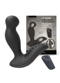 Черный вибромассажер простаты 3,5’’ Remote Control P-spot Massager - 12,5 см. - Erokay - во Владикавказе купить с доставкой