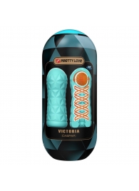 Аквамариновый мастурбатор Victoria - Baile - во Владикавказе купить с доставкой