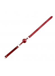 Красный кляп-шар Discretion на регулируемых ремешках - Adrien Lastic - купить с доставкой во Владикавказе