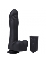 Черная мини-машина на присоске Piston Thruster - Doc Johnson - купить с доставкой во Владикавказе