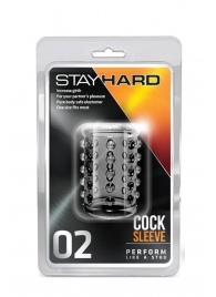 Прозрачная насадка на пенис с шишечками STAY HARD COCK SLEEVE 02 CLEAR - Blush Novelties - во Владикавказе купить с доставкой