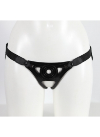 Черный пояс унисекс с коннектором - LOVETOY (А-Полимер) - купить с доставкой во Владикавказе