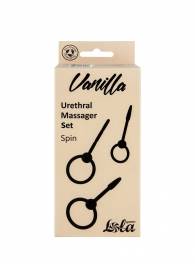 Набор из 3 черных уретральных массажеров Spin - Lola Games - купить с доставкой во Владикавказе
