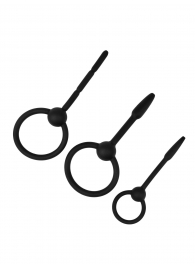 Набор из 3 черных уретральных массажеров Spin - Lola Games - купить с доставкой во Владикавказе