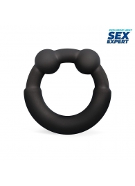 Черное эрекционное силиконовое кольцо - Sex Expert - во Владикавказе купить с доставкой