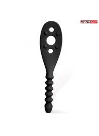 Черная силиконовая шлепалка - 30 см. - Notabu - купить с доставкой во Владикавказе