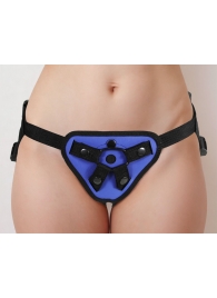 Синий универсальный пояс с 2 видами фиксации - LOVETOY (А-Полимер) - купить с доставкой во Владикавказе