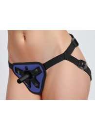 Синий универсальный пояс с 2 видами фиксации - LOVETOY (А-Полимер) - купить с доставкой во Владикавказе