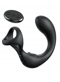 Черный стимулятор простаты с кольцом Ass-gasm Taint-alizer - Pipedream - во Владикавказе купить с доставкой