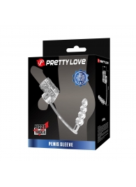 Прозрачная насадка на пенис и мошонку с анальным стимулятором Rilley - Baile - во Владикавказе купить с доставкой