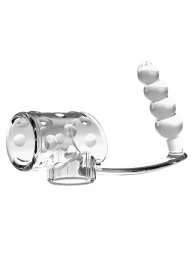 Прозрачная насадка на пенис и мошонку с анальным стимулятором Rilley - Baile - во Владикавказе купить с доставкой