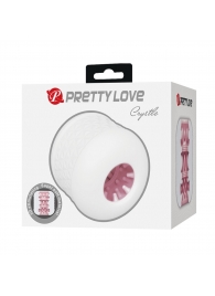 Белый сквозной мастурбатор Crystle - Baile - во Владикавказе купить с доставкой