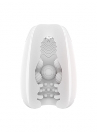 Белый мастурбатор-яйцо Bisedze - LoveStore - во Владикавказе купить с доставкой