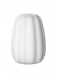 Белый мастурбатор-яйцо Bisedze - LoveStore - во Владикавказе купить с доставкой