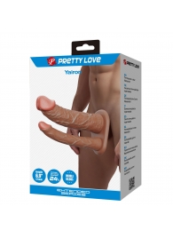 Реалистичная полая насадка на член для двойного проникновения Yairon - 17,5 см. - Baile - купить с доставкой во Владикавказе