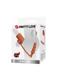 Телесная насадка на пенис и мошонку с анальным стимулятором Rilley - Baile - во Владикавказе купить с доставкой