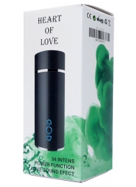Мастурбатор-вагина с вибрацией Heart Of Love в колбе в форме сердца - Boys of Toys - во Владикавказе купить с доставкой