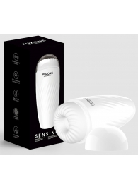 Белый мастурбатор с вибрацией в колбе Fuzone - Boys of Toys - во Владикавказе купить с доставкой