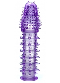 Фиолетовая закрытая насадка на пенис - 13,5 см. - Boys of Toys - во Владикавказе купить с доставкой