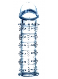 Прозрачная насадка на пенис с рельефом - 12 см. - Boys of Toys - во Владикавказе купить с доставкой