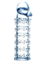 Прозрачная насадка на пенис с рельефом - 12 см. - Boys of Toys - во Владикавказе купить с доставкой