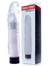 Прозрачный вибратор Juicy Jelly - 22 см. - Boys of Toys