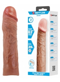 Удлиняющая насадка на пенис Derek - 21,5 см. - Baile - во Владикавказе купить с доставкой