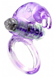 Сиреневое эрекционное виброкольцо с клиторальным зайчиком - Boys of Toys - во Владикавказе купить с доставкой