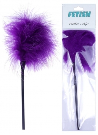 Фиолетовая пуховка для любовных игр - 28 см. - Boys of Toys - купить с доставкой во Владикавказе