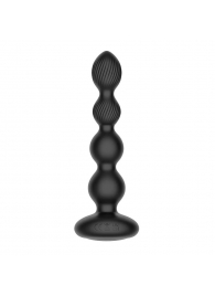 Черная анальная виброёлочка Nexus Tornado Beaded Probe с функцией вращения - Nexus Range