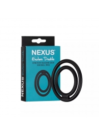 Черное двойное эрекционное кольцо Nexus Enduro Double - Nexus Range - во Владикавказе купить с доставкой