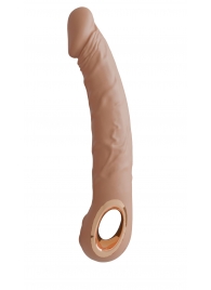 Телесный перезаряжаемый реалистичный вибратор Relax - 22 см. - Lola Games