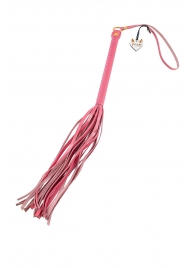 Розовая кожаная плеть - 50 см. - Pecado - купить с доставкой во Владикавказе