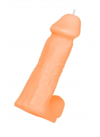 Оранжевая сувенирная свеча «Пенис» - Pecado - купить с доставкой во Владикавказе