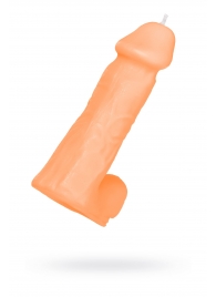 Оранжевая сувенирная свеча «Пенис» - Pecado - купить с доставкой во Владикавказе