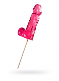 Розовый леденец в форме члена со вкусом айриш крим - 173 гр. - Sosuчki - купить с доставкой во Владикавказе
