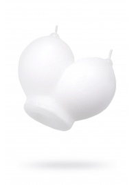 Белая сувенирная свеча «Сиськи» - Pecado - купить с доставкой во Владикавказе