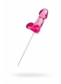 Розовый леденец в форме члена со вкусом айриш крим - 80 гр. - Sosuчki - купить с доставкой во Владикавказе