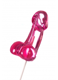 Розовый леденец в форме члена со вкусом айриш крим - 80 гр. - Sosuчki - купить с доставкой во Владикавказе