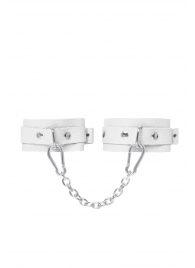 Белые мини-оковы со скруглёнными углами - Pecado - купить с доставкой во Владикавказе