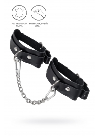 Черные мини-оковы со скруглёнными углами - Pecado - купить с доставкой во Владикавказе